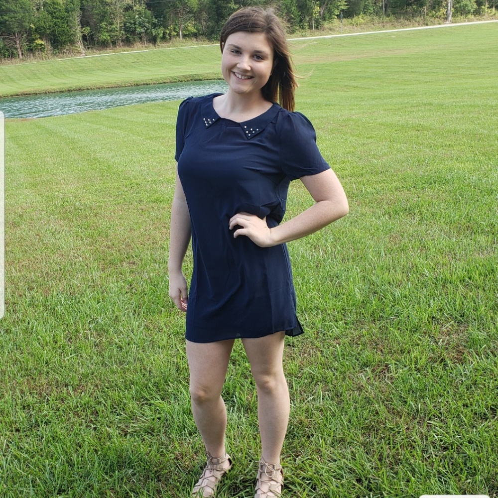 Navy blue dress